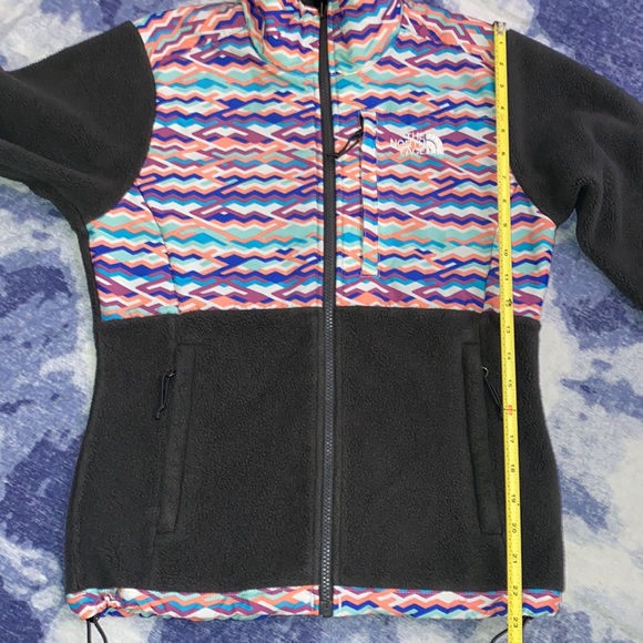 The North Face Gray Multi-Color Zip Fleece Jacket XS - Picture 6 of 12